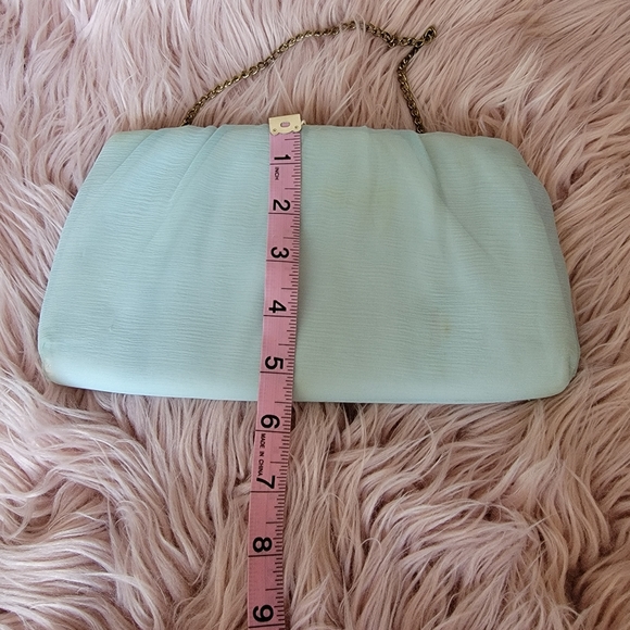 Vintage Powder Blue Clutch Purse - Picture 15 of 16